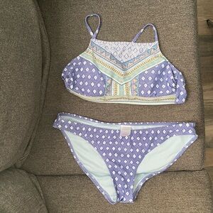 Gently used blue two piece swimwear from Xhilaration